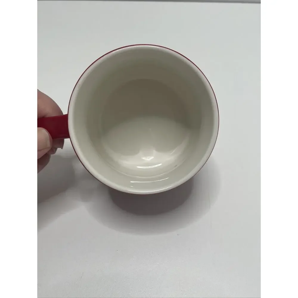 Starbucks Mug Red White Christmas Holiday Stackable 14oz Collectible 2012 Coffee